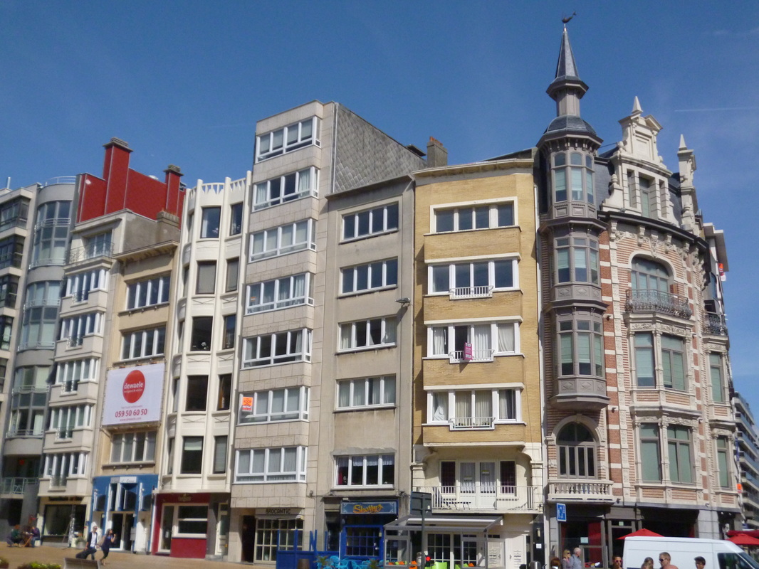 Buildings of Ostend. Belgium.