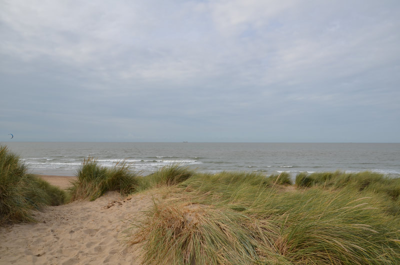 Dunes at Knokke Heist, a seaside resort in Belgium.