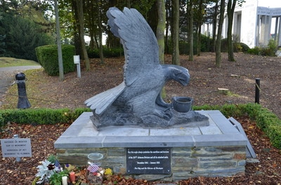 Monument on the Mardasson hill in Bastogne. Belgium. 