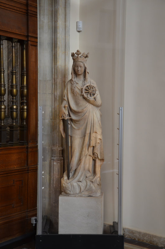 Alabaster statue of Saint. Katarzyna, photo: PM