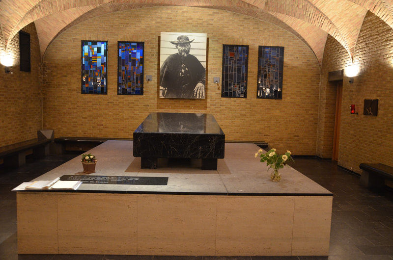 Chapel of St. Antoni in Leuven where the crypt with the grave of Father Damian, the protector of lepers is located.   