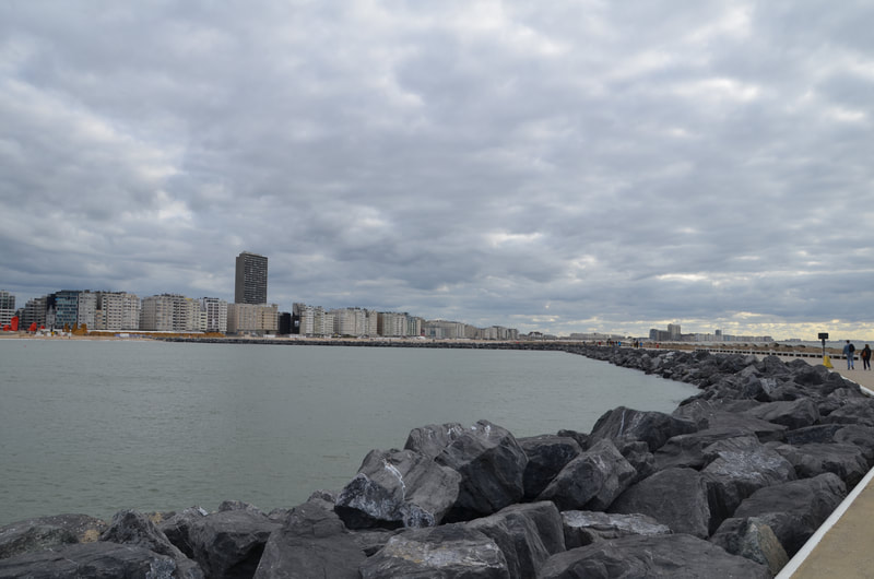 Panorama of Ostend. Belgium.