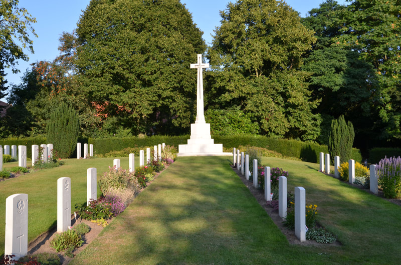 Cmentarz wojenny Ramparts w Ieper. Belgia.