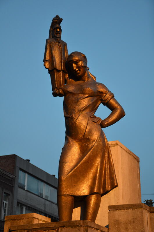 The statue of Nanesse in Liege. 