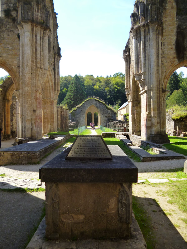 Ruins of the old abbey in Orval. Belgium. 
