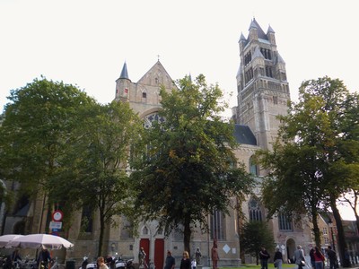 St. Patrick's Cathedral Salwator in Bruges. Belgium. 
