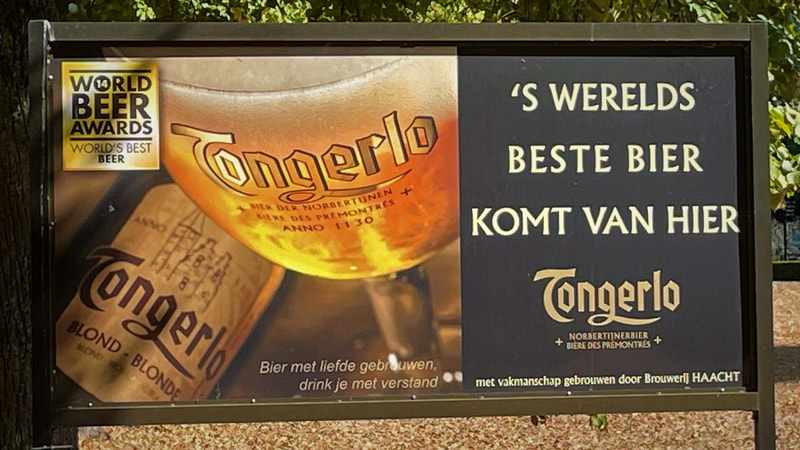 Light Tongerlo beer. Belgium. Beer Tongerlo blonde. Belgium. 
