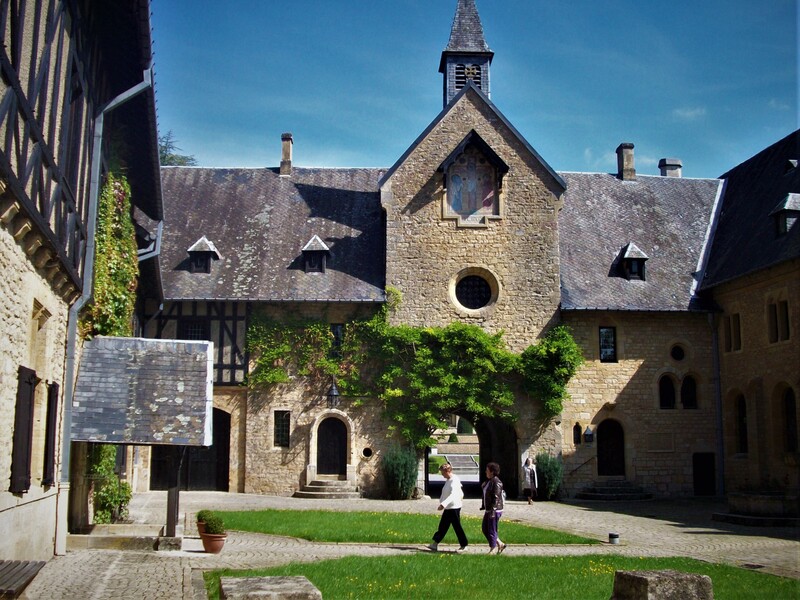 Orval Abbey in Belgium. 