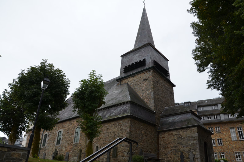 Church of St. Giles in Saint-Hubert. Belgium. 