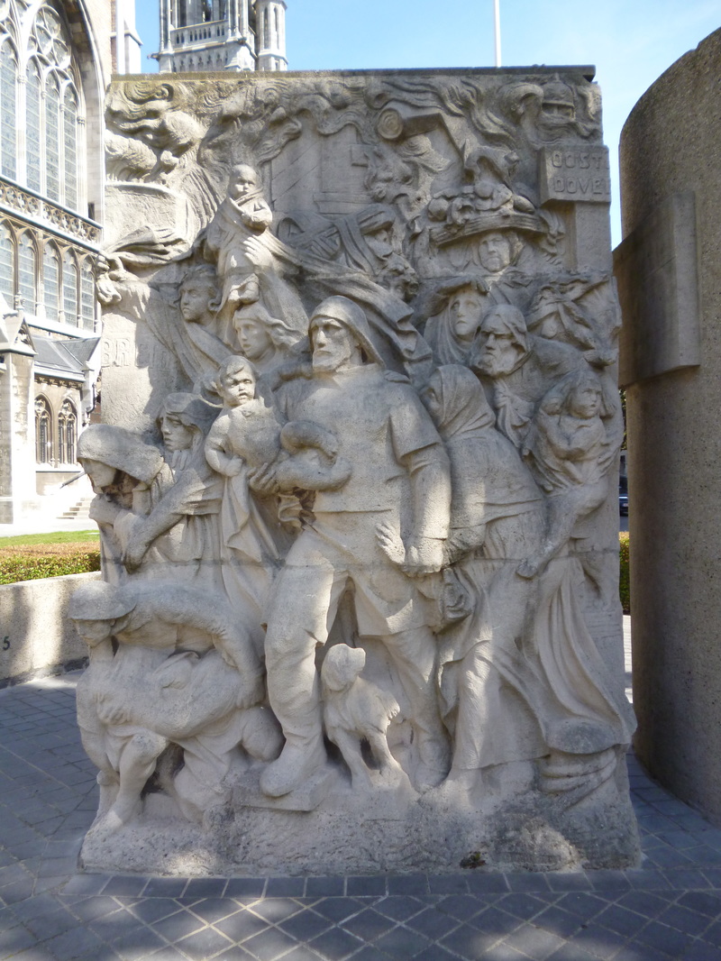 War memorial in Ostend. Belgium.