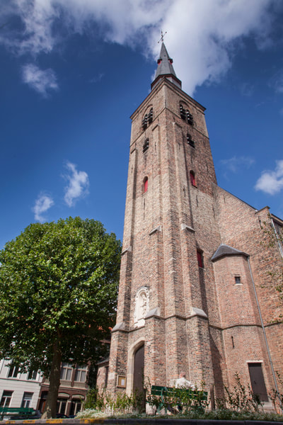 The church Anna in Bruges. Belgium. 