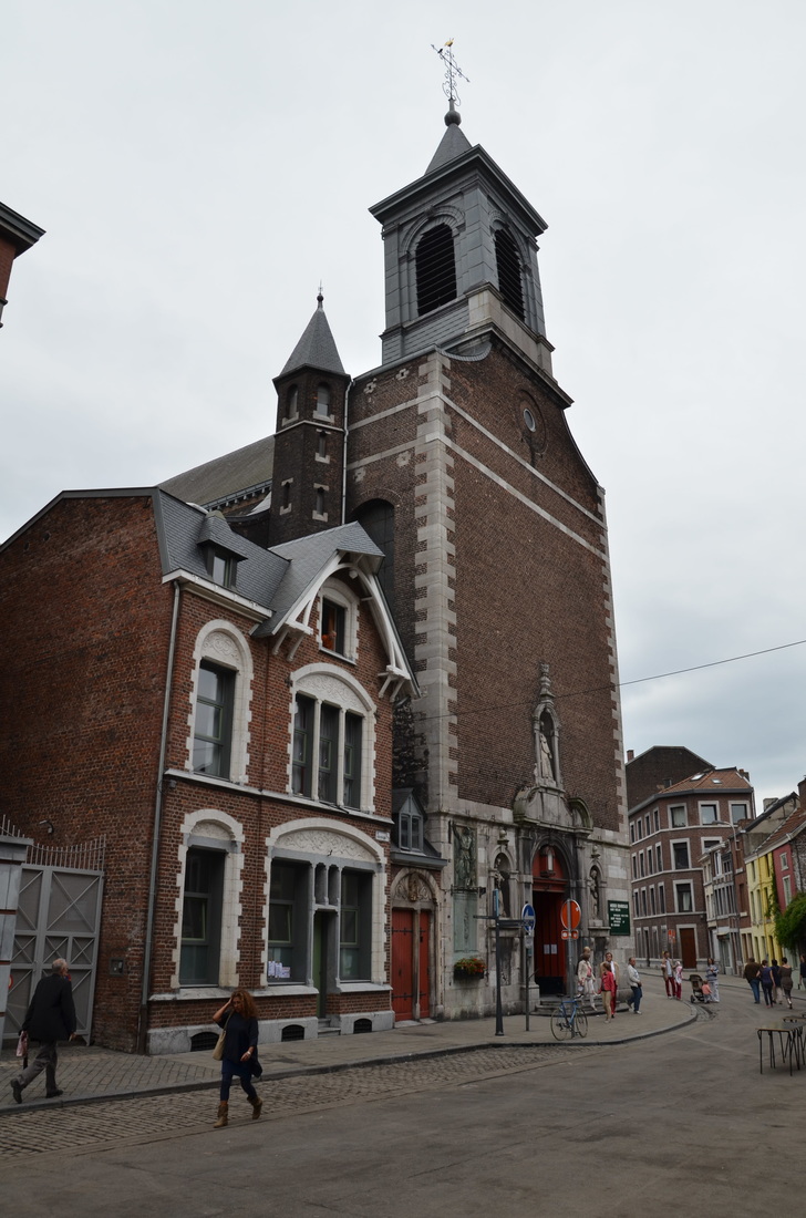 The church Nicholas in Liege. Belgium.