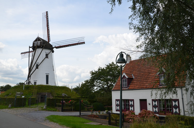 Schellemole windmill in Damme. Belgium. 