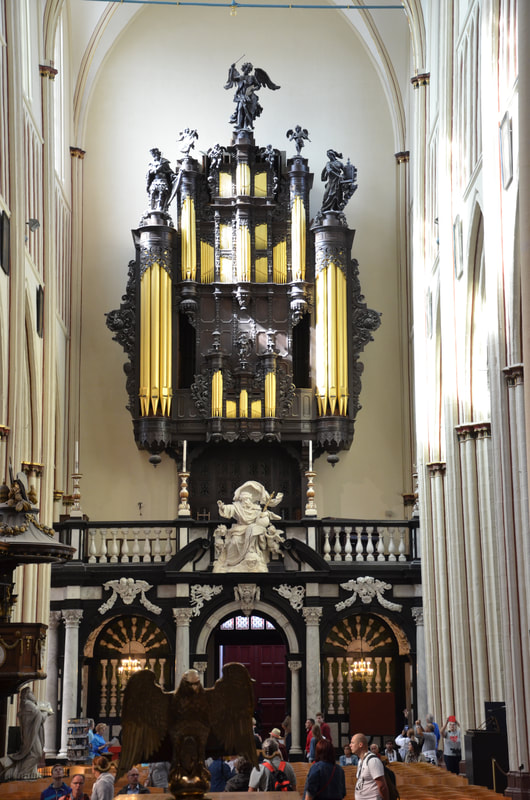 St. Patrick's Cathedral Salwator in Bruges. Belgium. 