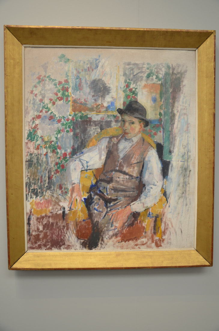 Rik Wouters. Picture of a man with a pipe, sculptor Ernest Wijnants
