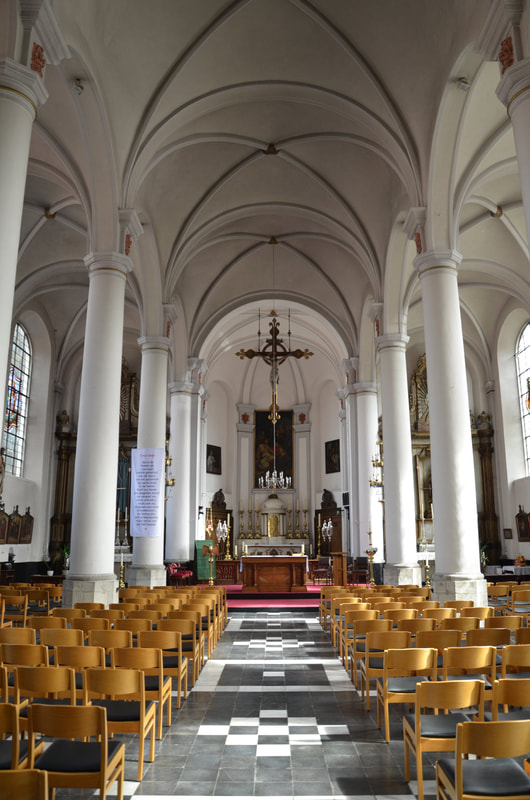 ​Kościół św. Idziego w Dendermonde, lokalnie zwany Sint Gillis Binnen. Belgia. 
