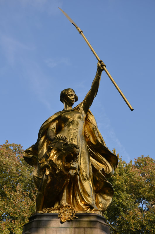 Monument to Groeninge, Kortrijk, Belgium