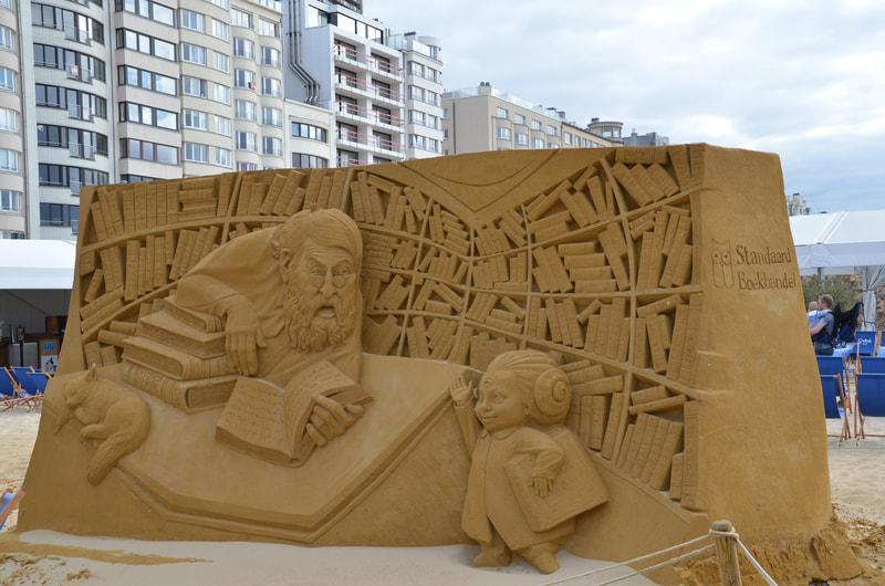 Festival of sand sculptures in Ostend. Belgium. 