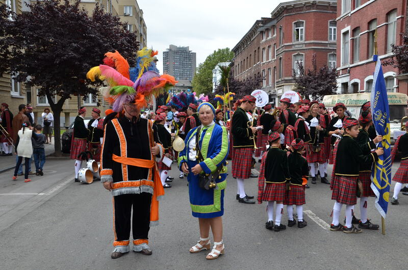 A festival in Outremeuse, a district of Liege. Belgium. 