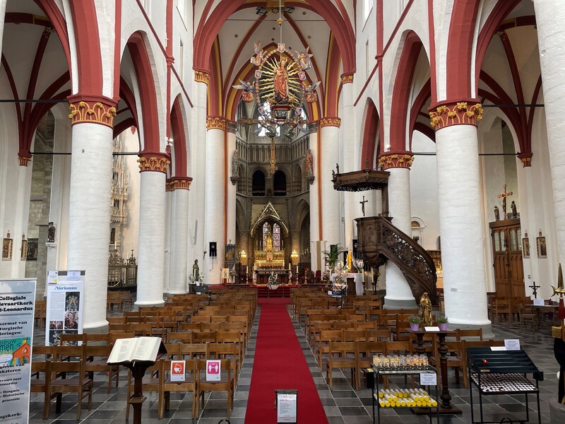 Church of saint leonard in zoutleeuw in belgium. 
